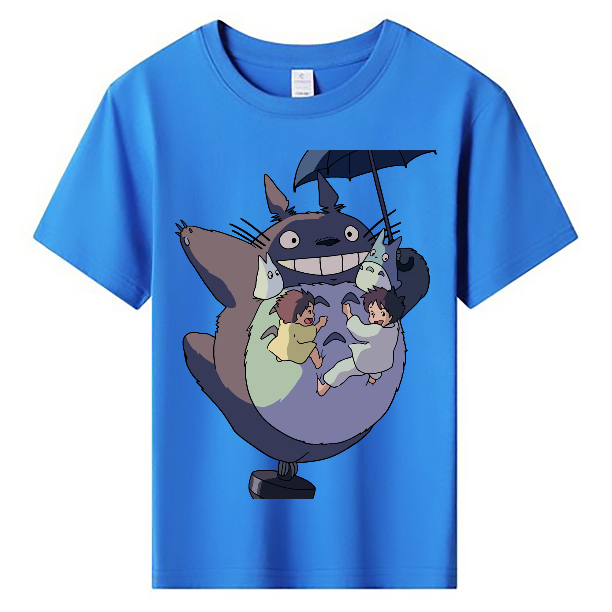 （画像用） となりのトトロ 草壁メイ 草壁サツキ My Neighbor Totoro Satsuki Kusakabe Mei Kusakabe 綿100％キッズTシャツ（フロントプリント）